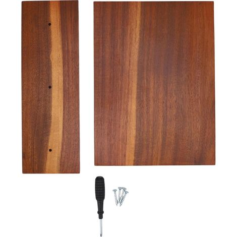 Porte-couteau Magnétique en Bois, Bloc de Rangement pour Couteaux en Bois Massif Pouvant Contenir jusqu'à 10 Couteaux avec Base Antidérapante Double Face pour Comptoir de Cuisine, Cuisiniers à (1/5)