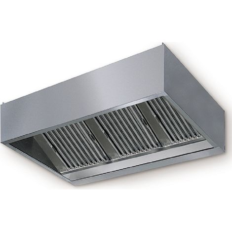 Hotte murale cubique avec éclairage intégré, 1200x1100 mm - VIRTUS
