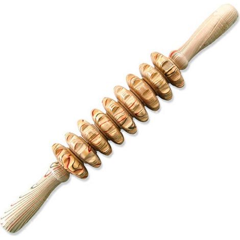 Appareil de massage en bois à neuf rouleaux, accessoire manuel pour détente
