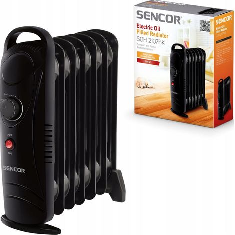 Sencor SOH 2107BK radiador eléctrico negro 39 cm (1/2)