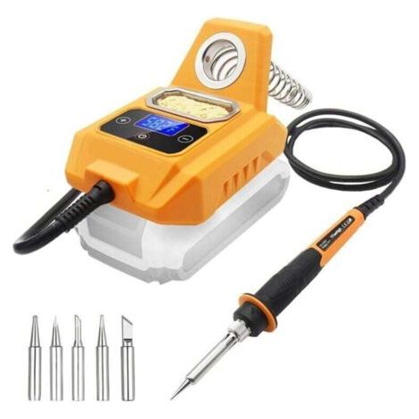 Station De Soudage Sans Fil 20V Max Fer À Souder Électrique Avec Écran LCD Numérique (1/4)