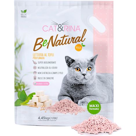 Benatural lettiera vegetale al tofu al profumo pesca 10 litri (1/5)
