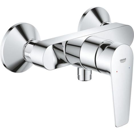 Grohe – Mitigeur de douche monocommande – Finition métal chromé – Économie d'eau – Installation murale 2 trous – Garantie 5 ans (1/5)