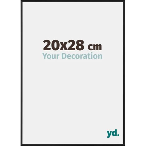yd. - Cadre photo 20x28 - Noir Brillant - Aluminium - Miami (1/5)