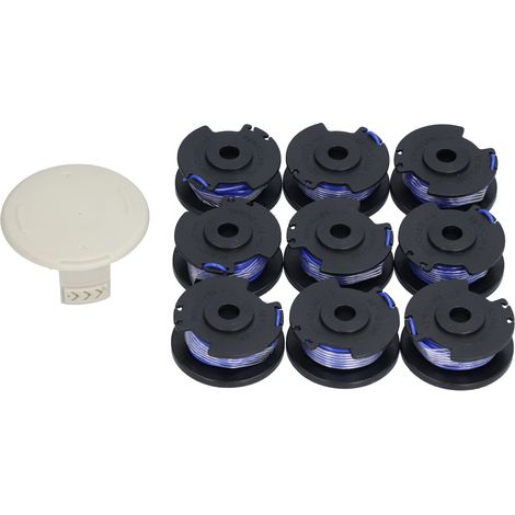 9 Pièces Bobine de Fil avec Capuchon pour Tondeuse Ryobi 18V/24V/40V (1/5)