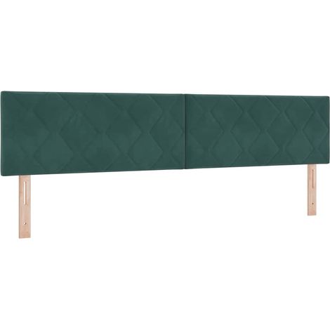 Maison Exclusive - Cabecero Verde oscuro 200 cm Terciopelo (1/5)