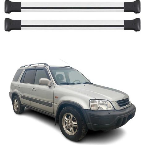 OMAC Aluminium Dachträger Querträger für Honda CR-V I 1997-2001 – Max. 75 kg – 2 Stangen Silber (1/5)
