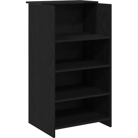 Maison Exclusive - Banco Reception Nero 55x50x103,5 cm in Legno Multistrato