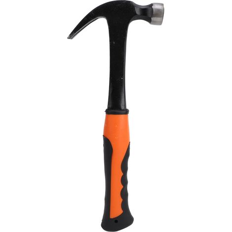 Mini marteau à griffes multifonctionnel en acier à haute teneur en carbone et TPR, marteau de clouage pour électricien et menuisier, 0,35 kg (1/5)