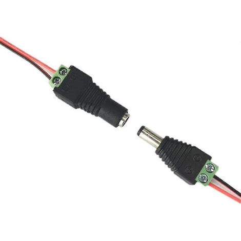 10 paires de connecteurs mâles et femelles pour alimentation CC 12 V pour ruban LED (1/5)