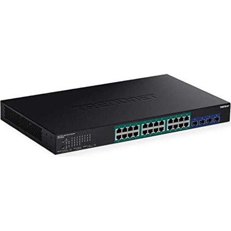 Trendnet TPE-30284 switch di rete Gestito L2/L4 Gigabit Ethernet (10/100/1000) Supporto Power over Ethernet (PoE) 1U Nero (1/3)