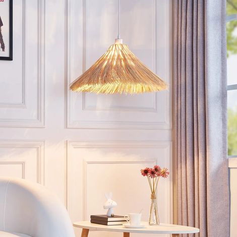[GEBRAUCHT] B-Ware Lindby Hängeleuchte Borys ø 55 Cm Seegras Hängelampe Leuchte Lampe Spot Licht