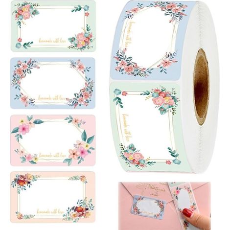 250 Pcs Self-Adhesive Labels, Jar Labels, Jam Labels, Adhesive Jam Labels, for Jam Jars, Spice Jars, Bottles (1/5)