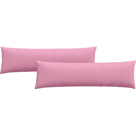 Maison Exclusive - Cuscini da Divano 2 pcs Rosa 145 x 40 cm Tessuto