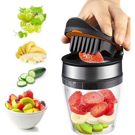 Affettatrice per frutta, Affettatrice per pomodori, Affettatrice per uva, Mandolina, Accessorio da cucina, Affettatrice per insalata, Affettatrice per uova, Affettatrice per frutti di bosco, Affettatr (1/5)