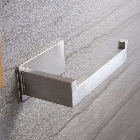 Porte-mouchoir autocollant en acier inoxydable de style nordique de couleur naturelle 1pc (1/4)