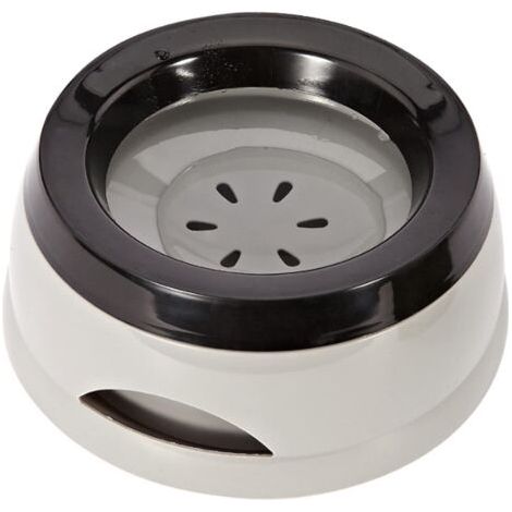 Gamelle flottante pour animal domestique, anti-débordement, anti-étouffement, anti-déversement, pour chien, chat, chiot (gris)
