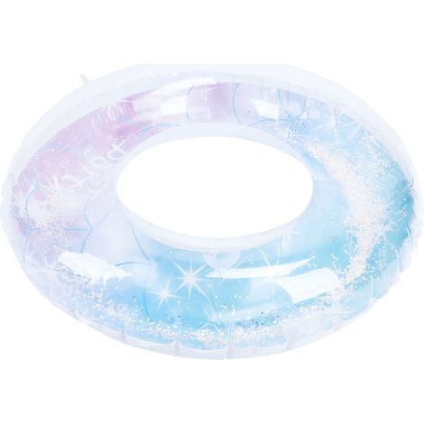 Bunte, aufblasbare Schwimmhilfe mit blinkendem Lichtring für den Sommerpool, fröhliches und trendiges Schwimmset (1/5)