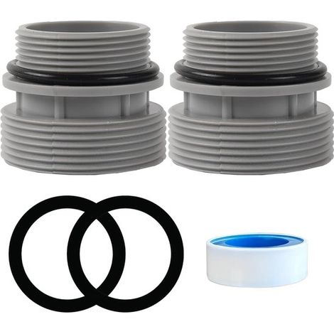 Set di adattatori per tubi da piscina，collegamento pompa piscina，raccordo tubo flessibile，4560，da 40 mm a 1 1/2 pollici per piscine fuori terra (1/5)