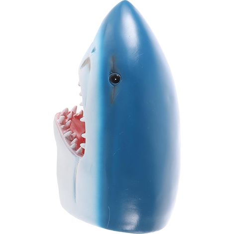 Künstliche Hai Dekoration Resin Figur Klein Weiß Lebensecht