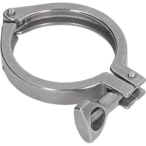 Rohrschelle aus Edelstahl 304, industrielle Schlauchschelle mit Einzellasche, Hochleistungsschelle mit Flügelmutter, Typ 63, für Wasserleitungen (1/5)