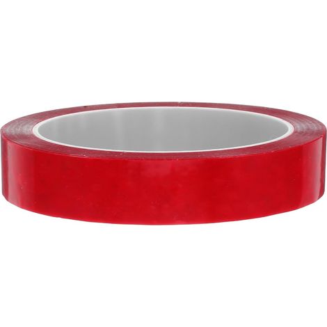 Ruban adhésif de sécurité rouge PET 20 mm x 50 m pour sceller boîtes et documents utilisation (1/5)