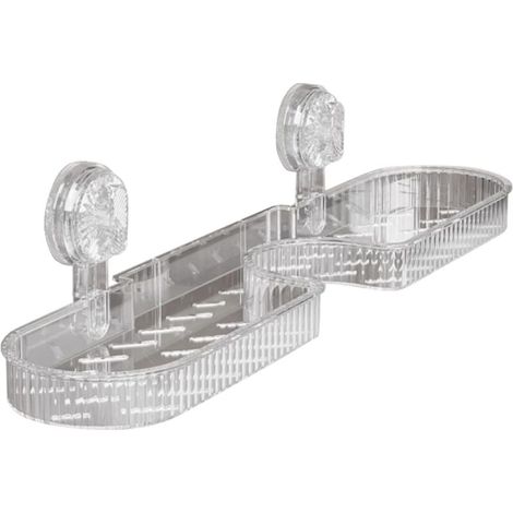 Storage rack, toiletry holder, removable shower shelf, bathroom storage accessories, space saving, faucet-mounted design, multifunctional storage, high-quality material MUMU (1/4)
