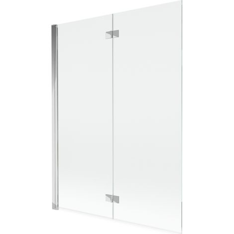 Mexen Mist paravent de baignoire à 2 volets gauche 130 x 150 cm, transparent, chrome - 8A9-130-002-01-00-L