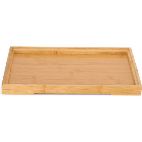 Plateau rectangulaire de style japonais, assiettes en bambou, plateau à pain, plateau à gâteaux, ustensiles de cuisine (1/5)