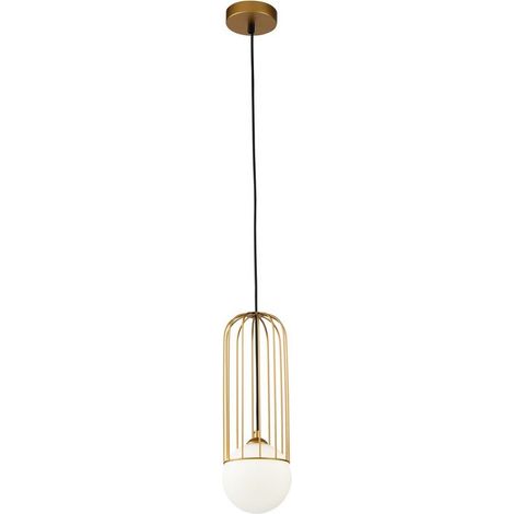 Sospensione Contemporanea Telford Piccola In Metallo Oro 1 Luce (1/2)