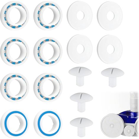 Kit Réparation Robot Piscine - 8 Roulements 4 Vis 4 Rondelles - Acier Inoxydable - Pour Polaris 280 180 (1/5)