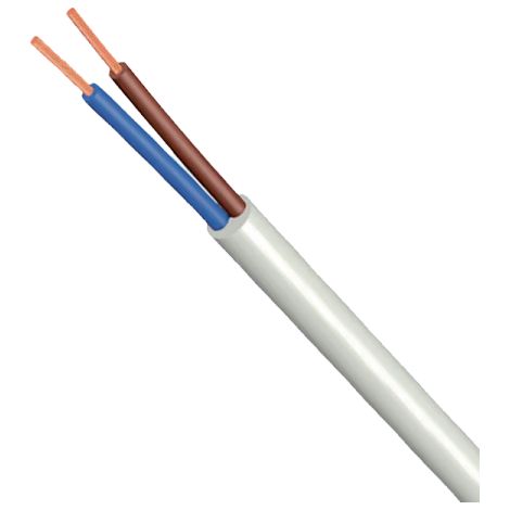 Cable multifilar h03vv-f electraline 2x0,75mm2 10m blanco - 11181