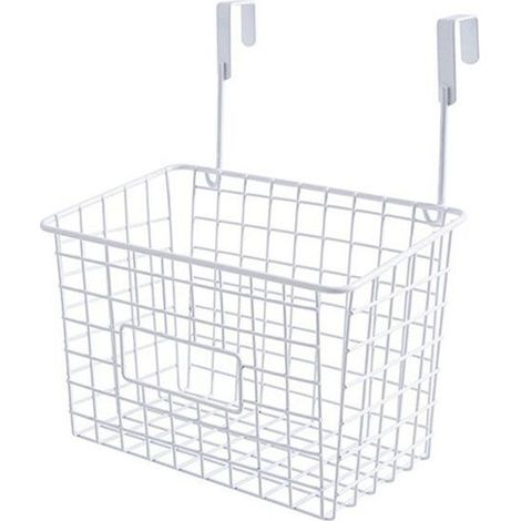 Panier de rangement -  - Maille - Métal - Blanc - 22x12,5x15,5 cm (1/5)