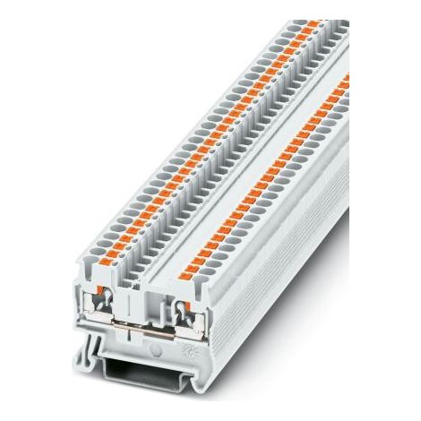 Bloc de jonction de traversée Phoenix Contact PT 2.5 WH, 2.5mm², Enfichable, Blanc