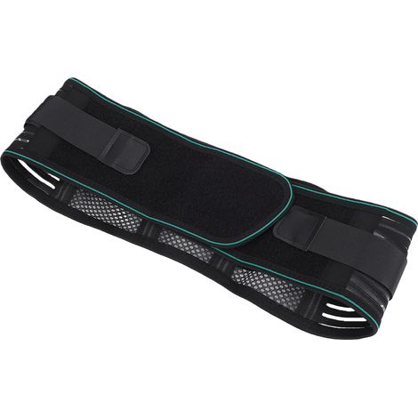 Ceinture de soutien lombaire respirante avec 5 baleines de renfort et sangles réglables pour l'haltérophilie (1/5)