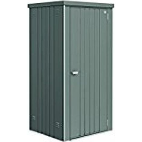 Armario Metalico Biohort Alto Jardin Color Gris Oscuro Metalizado 90