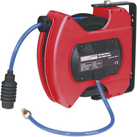 Sealey 12m Retractable PU Air Hose Reel 6.5mm ID SA812