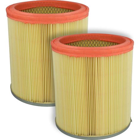 vhbw Set 2x Replacement Filters compatible with Rowenta Bully Laveur Vacuum Cleaner - Cartridge Filter, plastic / filter paper