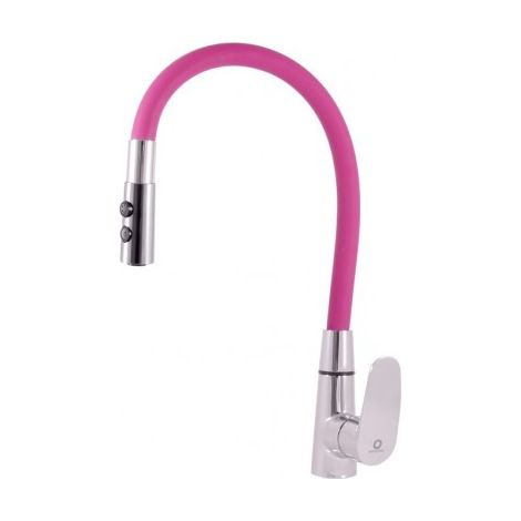 Mitigeur évier flexible à mémoire de forme avec inverseur AMUR-Chromé rose-Chromé rose---Chromé rose (1/5)
