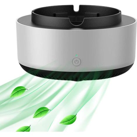 Posacenere aspira fumo, posacenere elettrico, posacenere inodore, purificatore d'aria 2 in 1, posacenere elettronico con filtro (1/5)