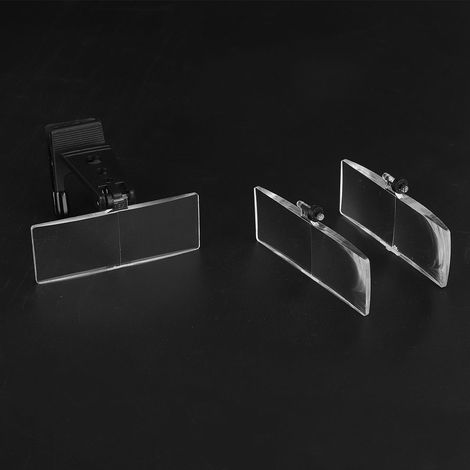 Loupe à clipser sur lunettes, grossissement 1,5x, 2,5x ou 3,5x, avec étui en plastique. (1/5)