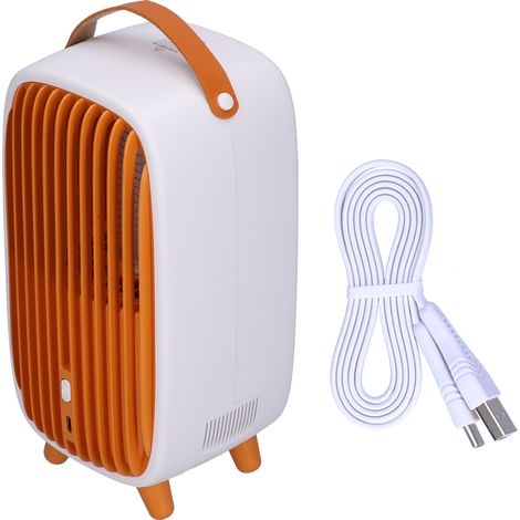 Lampe anti-moustique USB rechargeable 3500V, réduction de bruit, lumière tue-moustiques jaune, mini lampe insecticide silencieuse.