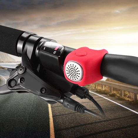 Mountainbike-Fahrradlenker-Klingel, elektrische Hupe für Fahrräder (rot) (1/5)