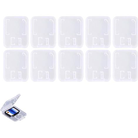 Lot de 10 étuis de rangement pour cartes SD, cartes SD, TF, pour cartes mémoire (1/5)