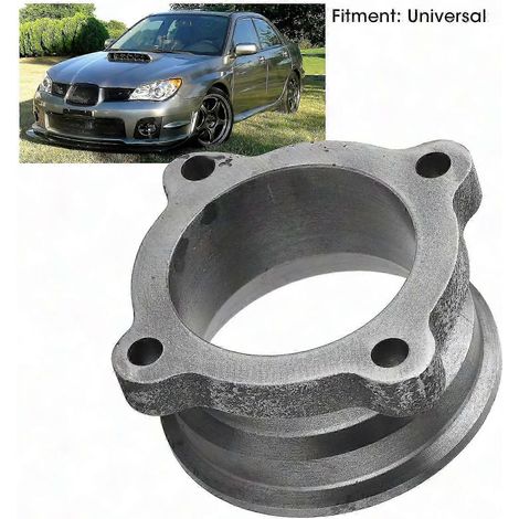4-Loch-Turbo-Downpipe-Flansch mit VB-Band-Montageadapter, 2,5-Zoll- bis 3-Zoll-Universal-Abgaskrümmer, Edelstahl (1/2)