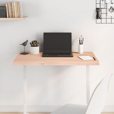 Dessus de table 80x40x(2-4) cm bois de chêne massif non traité