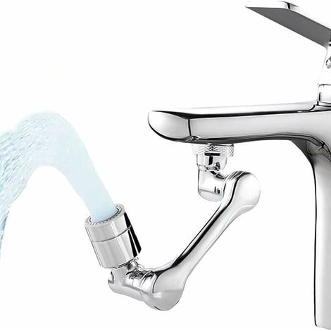 1080 Grad drehbarer Schwenk-Wasserhahn-Luftsprudler-Düsenregler-Verlängerung für die Küche (1/4)