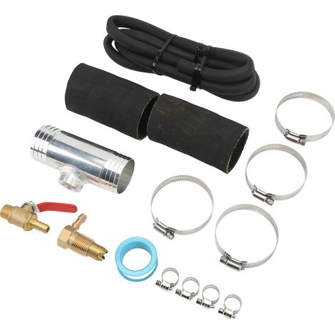 Kit d'installation auxiliaire de réservoir de carburant diesel 11408, remplacement pour camions Ford F-Series F250 F350 Super Duty diesel, argent (1/5)