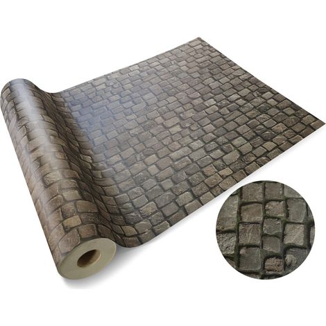 Vinylboden PVC Boden 3D Optik Cobble 100 x 100 cm