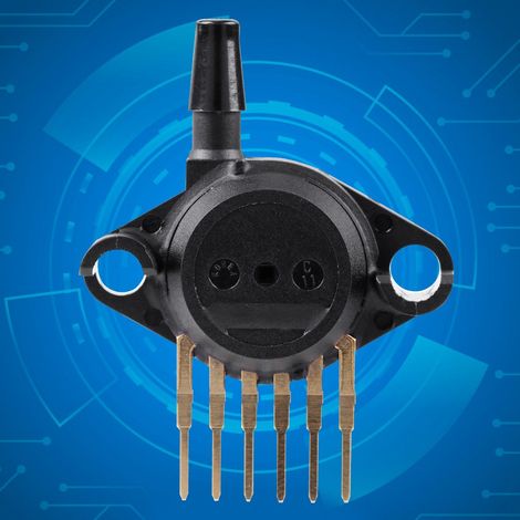 Integrierter Drucksensor MPX5700AP 15–700 kPa (2,18–101,5 PSI) Schwarz Hochpräzision (1/5)
